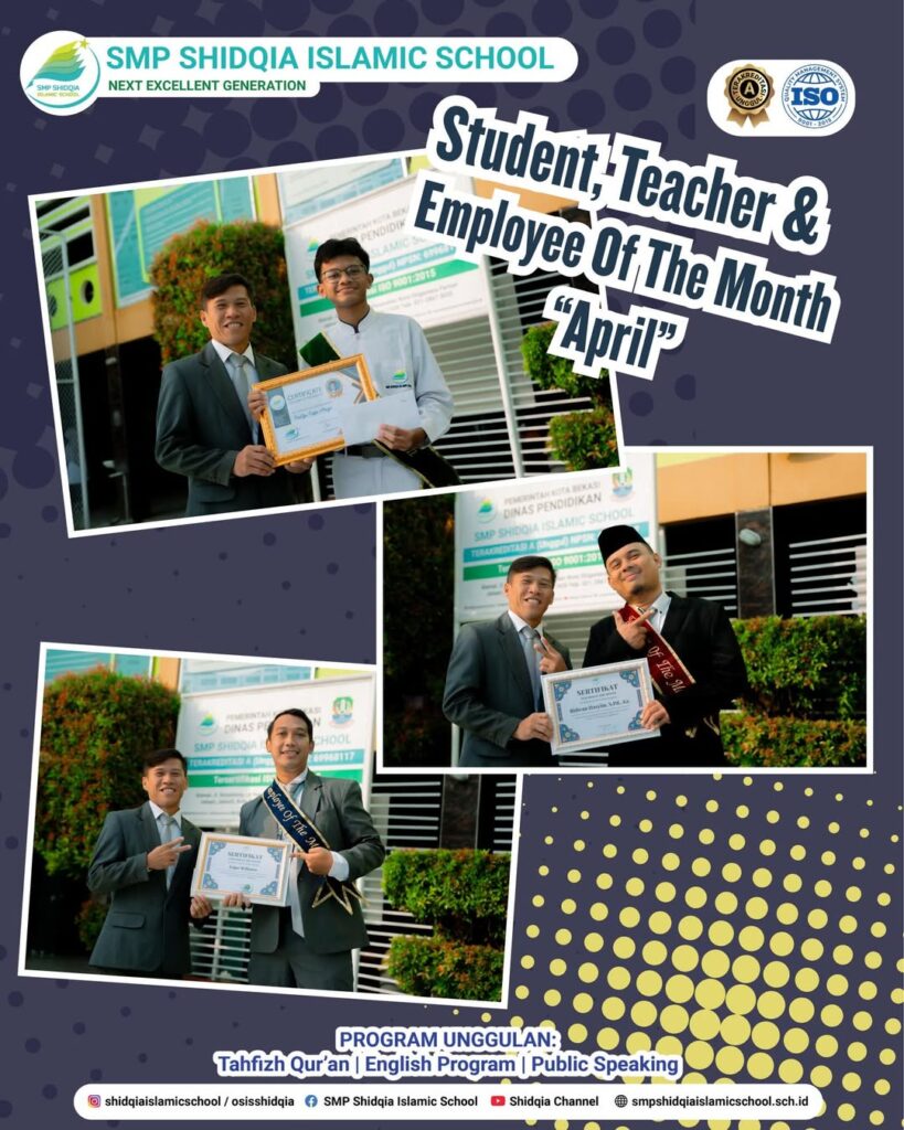 Student, Teacher and Employee of the month – APR25
