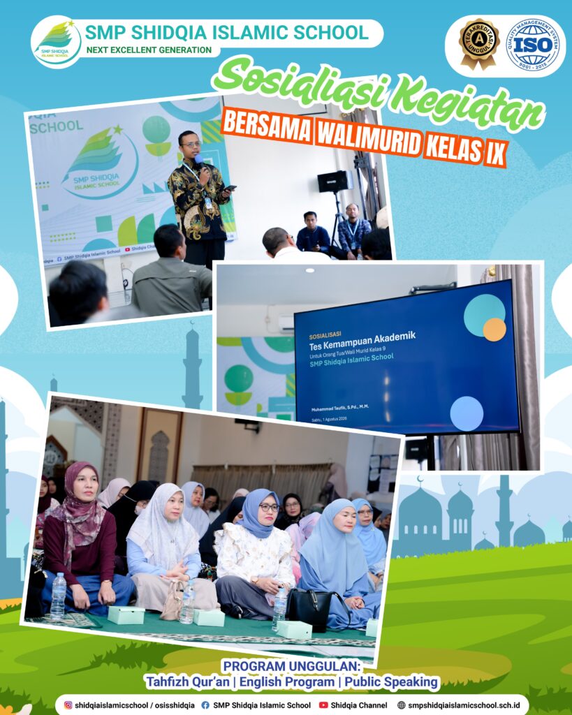 Sosialisasi Kegiatan bersama Wali Murid kelas IX – 01 Agustus 2026