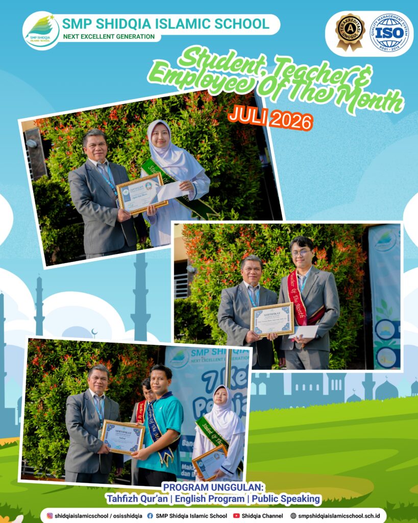 Student, Teacher and Employee of the month – AGUSTUS 2026