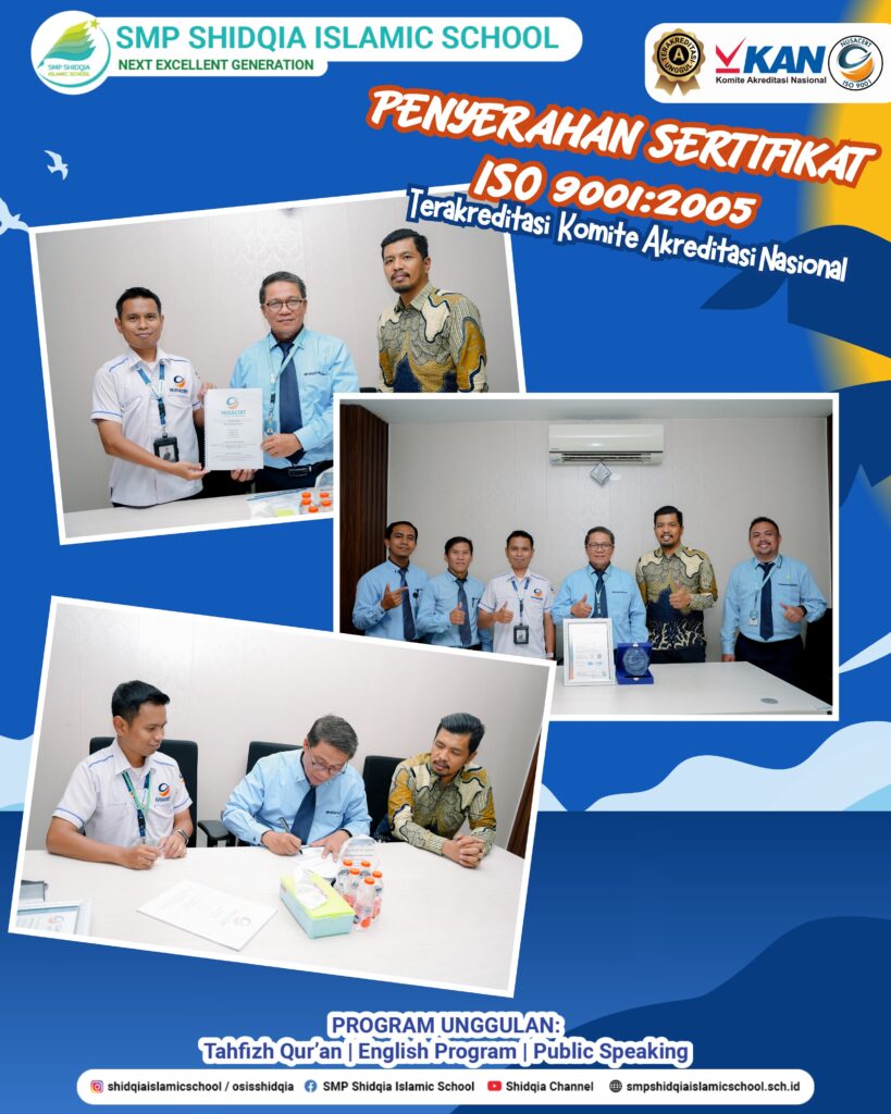 Penyerahan Sertifikat ISO 9001:2015 Terakreditasi Komite Akreditasi Nasional – 01 September 2026