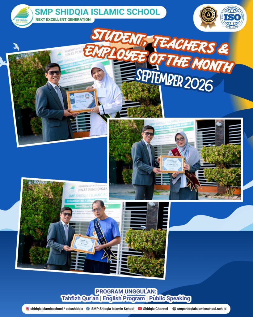 Student, Teacher and Employee of the month – September 2026