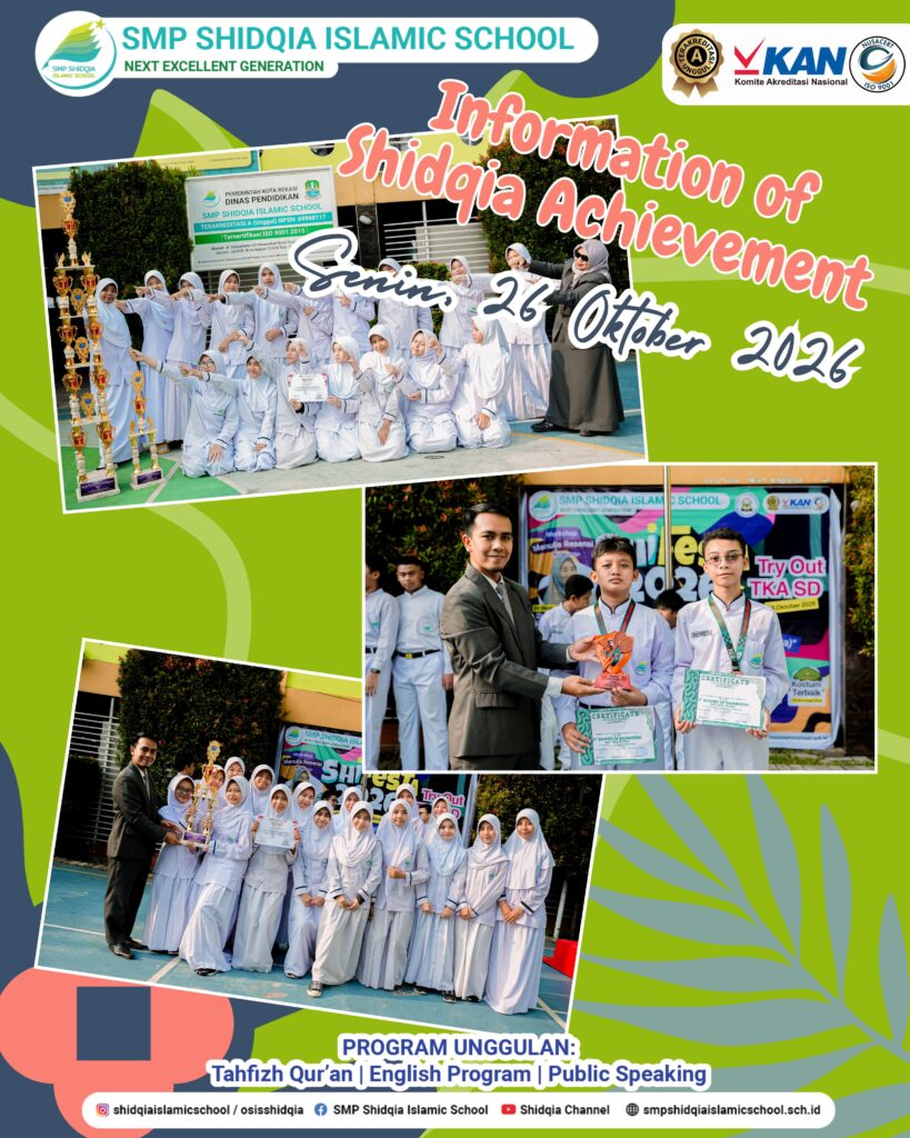 Information of Shidqia Achievements (ISA) – 26 Oktober 2026